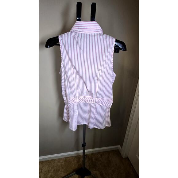 United Colors of Benetton Womens Sleeveless Button Up Tie Waist SZ.Small - Picture 2 of 7